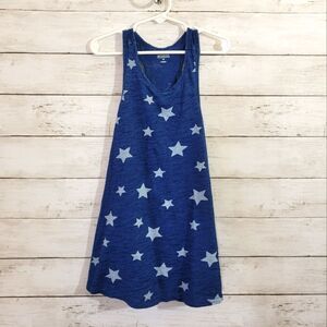 Gymboree Denim Blue Stars Print Tank Dress Sun Dress Summer Play Size 4T